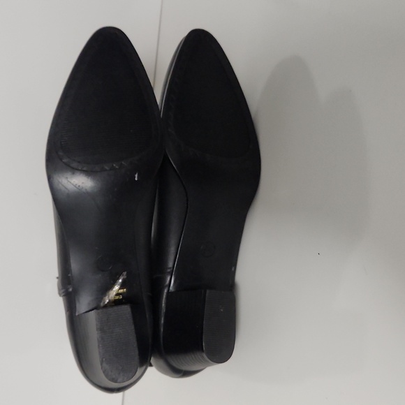 Euro Club Black Leater Booties Size 9M - Picture 5 of 7